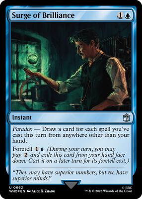 Surge of Brilliance (Surge Foil) card from Universes Beyond: Doctor Who