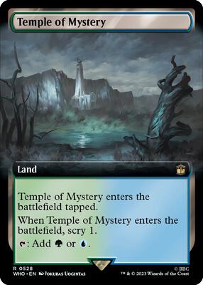 Temple of Mystery (Extended Art) card from Universes Beyond: Doctor Who