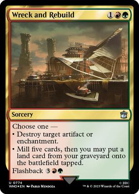 Wreck and Rebuild (Surge Foil) card from Universes Beyond: Doctor Who