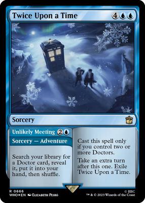 Twice Upon a Time (Surge Foil) card from Universes Beyond: Doctor Who