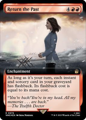 Return the Past (Extended Art) (Surge Foil) card from Universes Beyond: Doctor Who