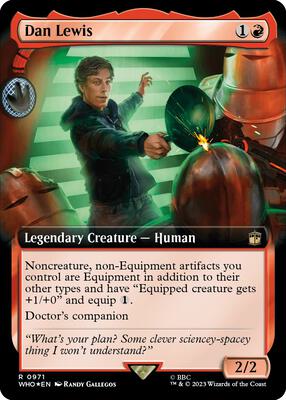 Dan Lewis (Extended Art) (Surge Foil) card from Universes Beyond: Doctor Who