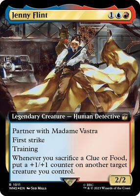 Jenny Flint (Extended Art) (Surge Foil) card from Universes Beyond: Doctor Who