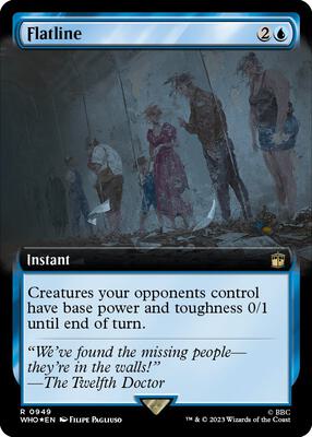Flatline (Extended Art) (Surge Foil) card from Universes Beyond: Doctor Who