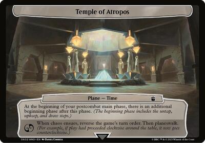 Temple of Atropos card from Planechase: Universes Beyond: Doctor Who