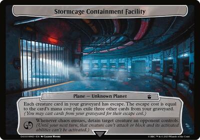 Stormcage Containment Facility card from Planechase: Universes Beyond: Doctor Who