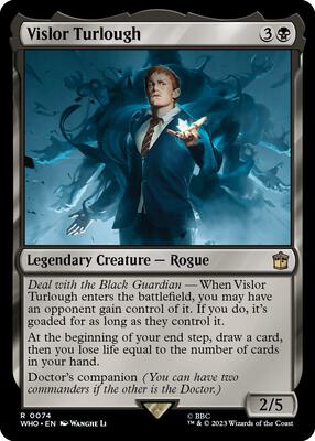 Vislor Turlough card from Universes Beyond: Doctor Who