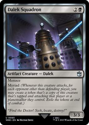 Dalek Squadron card from Universes Beyond: Doctor Who