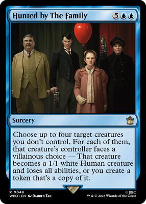 Hunted by The Family card from Universes Beyond: Doctor Who