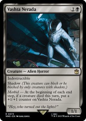 Vashta Nerada card from Universes Beyond: Doctor Who