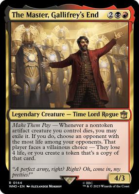 The Master, Gallifrey's End card from Universes Beyond: Doctor Who