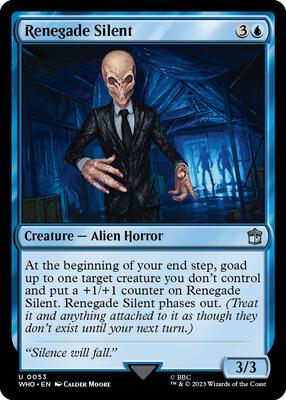 Renegade Silent card from Universes Beyond: Doctor Who