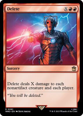 Delete card from Universes Beyond: Doctor Who