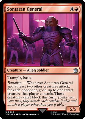 Sontaran General card from Universes Beyond: Doctor Who