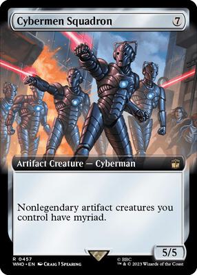 Cybermen Squadron (Extended Art) card from Universes Beyond: Doctor Who