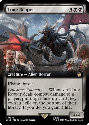 Time Reaper (Extended Art) card from Universes Beyond: Doctor Who