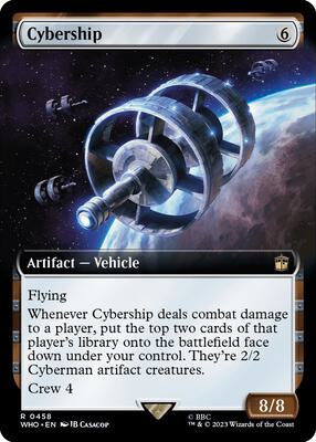 Cybership (Extended Art) card from Universes Beyond: Doctor Who