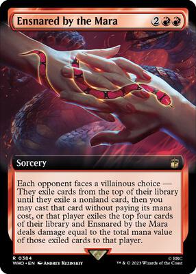 Ensnared by the Mara (Extended Art) card from Universes Beyond: Doctor Who