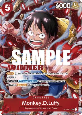 Monkey.D.Luffy (Winner Pack Vol. 5) card from One Piece Promotion Cards