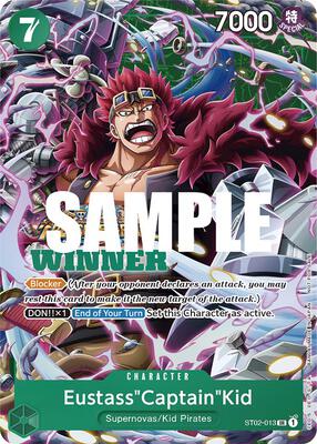 Eustass"Captain"Kid (Winner Pack Vol. 5) card from One Piece Promotion Cards
