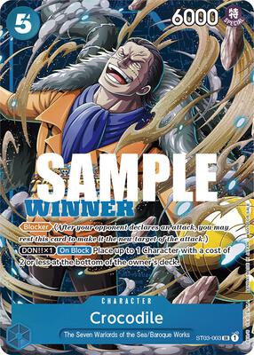 Crocodile (Winner Pack Vol. 5) card from One Piece Promotion Cards