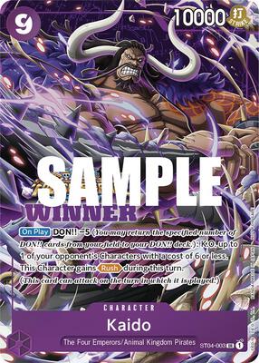 Kaido (Winner Pack Vol. 5) card from One Piece Promotion Cards