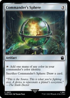 Commander's Sphere (Surge Foil) card from Universes Beyond: Doctor Who