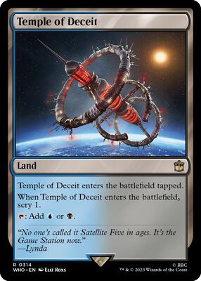 Temple of Deceit card from Universes Beyond: Doctor Who