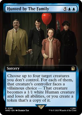 Hunted by The Family (Extended Art) card from Universes Beyond: Doctor Who