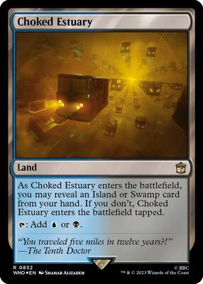 Choked Estuary (Surge Foil) card from Universes Beyond: Doctor Who
