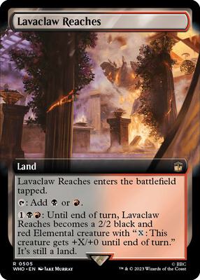 Lavaclaw Reaches (Extended Art) card from Universes Beyond: Doctor Who