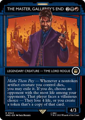 The Master, Gallifrey's End (Showcase) card from Universes Beyond: Doctor Who