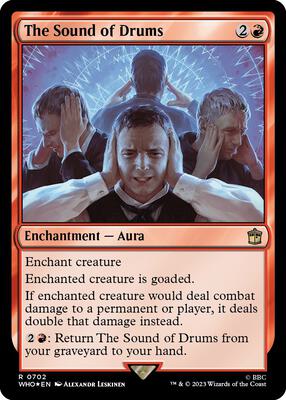 The Sound of Drums (Surge Foil) card from Universes Beyond: Doctor Who