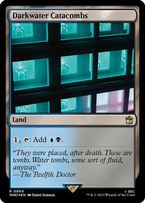 Darkwater Catacombs (Surge Foil) card from Universes Beyond: Doctor Who