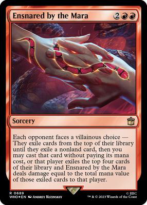 Ensnared by the Mara (Surge Foil) card from Universes Beyond: Doctor Who