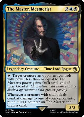 The Master, Mesmerist (Surge Foil) card from Universes Beyond: Doctor Who