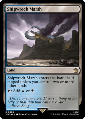 Shipwreck Marsh (Surge Foil) card from Universes Beyond: Doctor Who