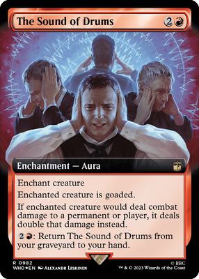 The Sound of Drums (Extended Art) (Surge Foil) card from Universes Beyond: Doctor Who