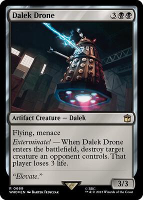 Dalek Drone (Surge Foil) card from Universes Beyond: Doctor Who