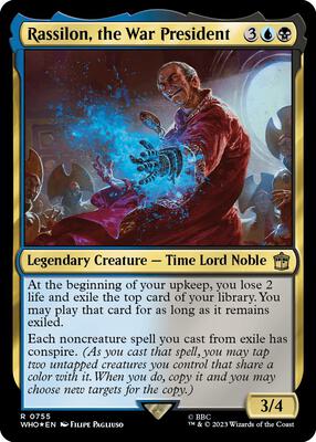 Rassilon, the War President (Surge Foil) card from Universes Beyond: Doctor Who