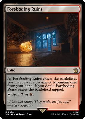 Foreboding Ruins (Surge Foil) card from Universes Beyond: Doctor Who