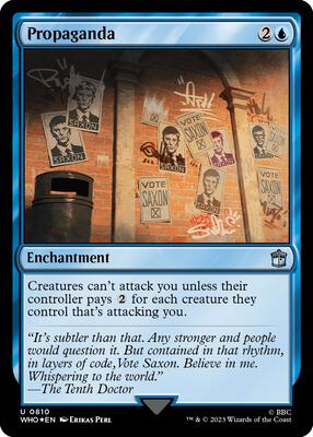 Propaganda (Surge Foil) card from Universes Beyond: Doctor Who