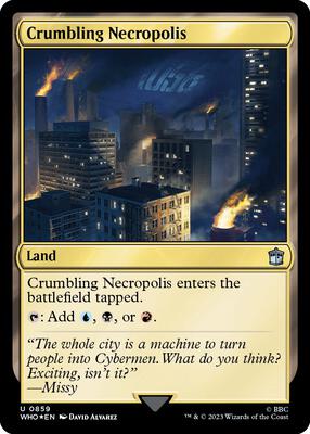 Crumbling Necropolis (Surge Foil) card from Universes Beyond: Doctor Who