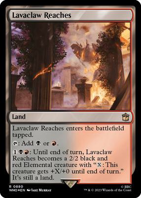 Lavaclaw Reaches (Surge Foil) card from Universes Beyond: Doctor Who