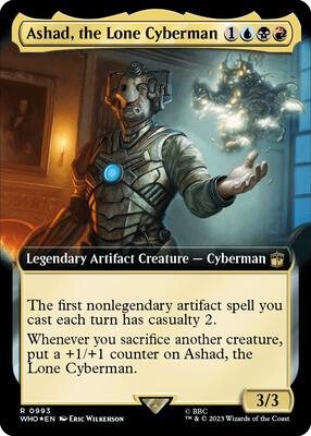 Ashad, the Lone Cyberman (Extended Art) (Surge Foil) card from Universes Beyond: Doctor Who