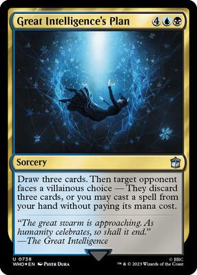 Great Intelligence's Plan (Surge Foil) card from Universes Beyond: Doctor Who