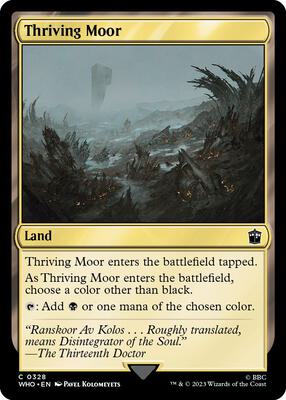 Thriving Moor card from Universes Beyond: Doctor Who