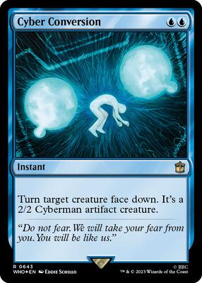 Cyber Conversion (Surge Foil) card from Universes Beyond: Doctor Who
