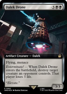 Dalek Drone (Extended Art) (Surge Foil) card from Universes Beyond: Doctor Who