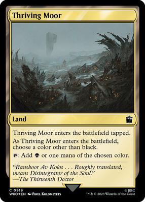 Thriving Moor (Surge Foil) card from Universes Beyond: Doctor Who